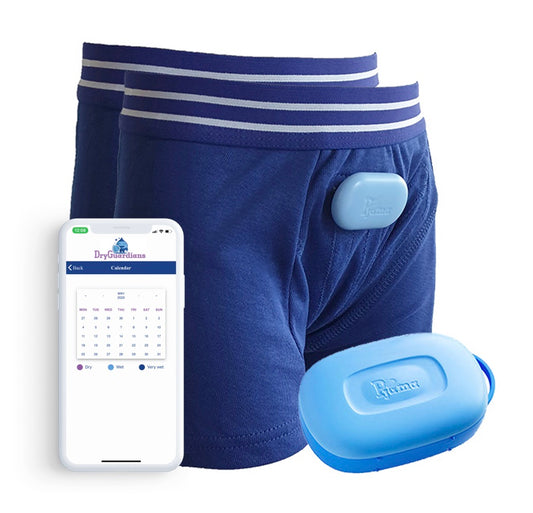 Bedwetting Alarm with Boxer Underwear, Bed Wetting Alarm, wetting alarm, kids bed wetting alarm, kids bedwetting alarm, bedwetting treatment, bedwetting, enuresis bed alarm, bedwetting pants alarm, childrens bed wetting alarm, alarm system for bed wetting, incontinence underwear, ncontinence pyjamas, Washable Incontinence Pants, child bed wetting solutions, night bed wetting solutions, continence aids, adult bedwetting solutions, adult bedwetting
