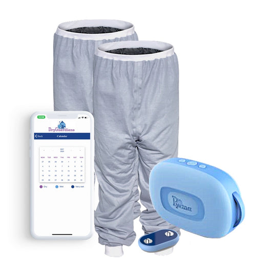 Bedwetting Alarm with Pjama Bedwetting Treatment Pants, Bed Wetting Alarm, wetting alarm, kids bed wetting alarm, kids bedwetting alarm, bedwetting treatment, bedwetting, enuresis bed alarm, bedwetting pants alarm, childrens bed wetting alarm, alarm system for bed wetting, incontinence aids, incontinence pyjamas, Washable Incontinence Pants, child bed wetting solutions, night bed wetting solutions, continence aids, adult bedwetting solutions, adult bedwetting