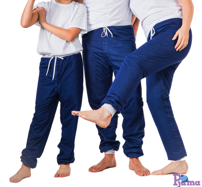 Pjama pants for the family to protect the bed