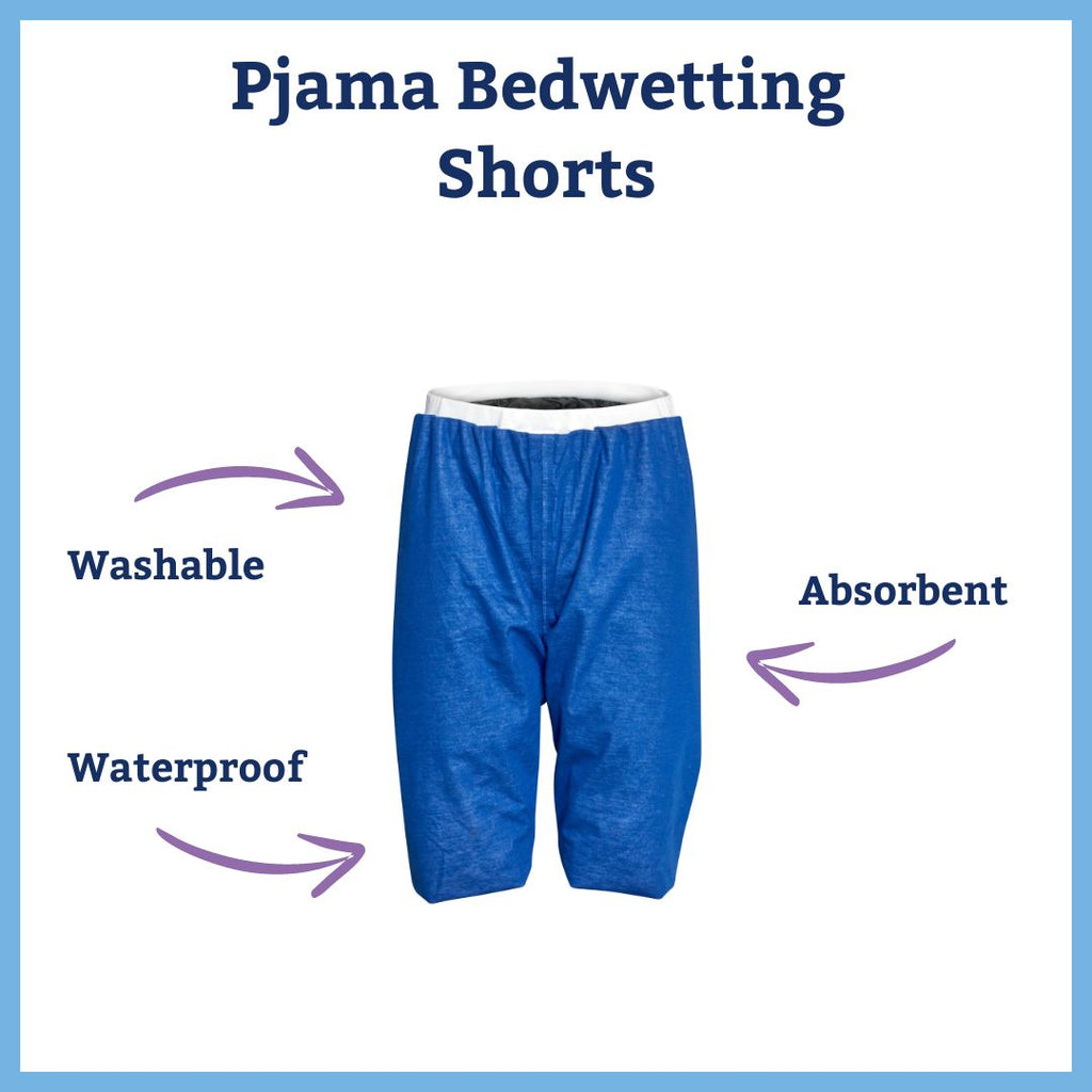 Pjama Bedwetting Shorts (BLUE) for Adults