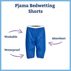 Pjama Bedwetting Shorts (BLUE) for Adults