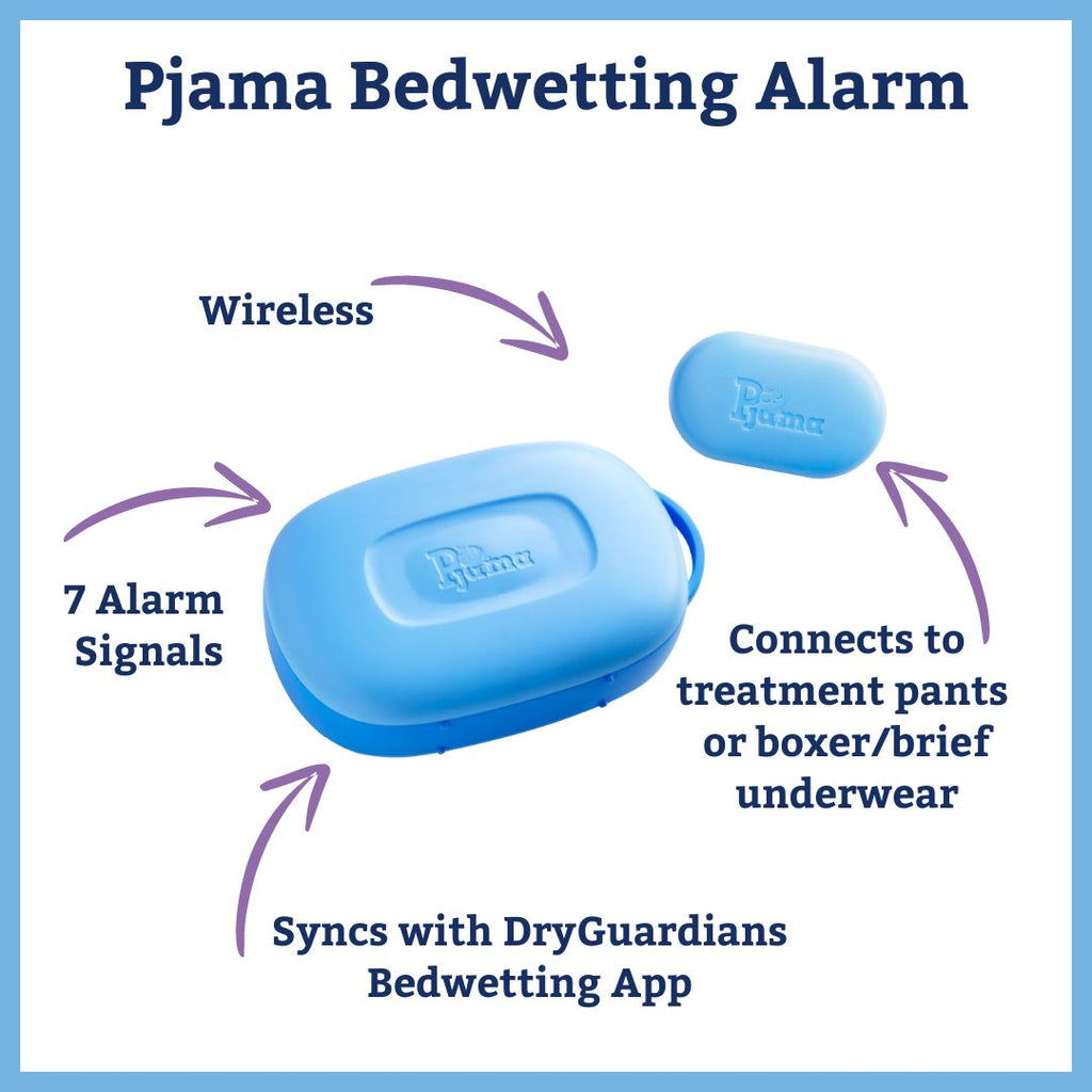 Pjama Bedwetting Treatment KIT - Unisex Briefs Underwear (purple) & Alarm