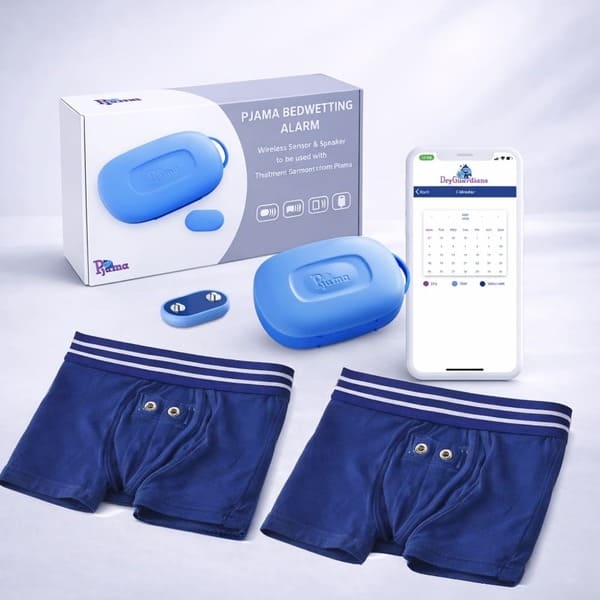 Pjama Bedwetting Treatment KIT - Boxer Underwear (dark blue) & Alarm