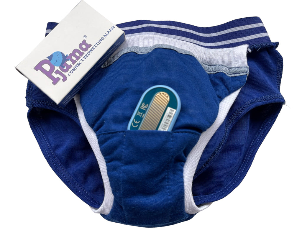 Pjama absorbent underwear for day time and night time bedwetting alarm Pjama Connect