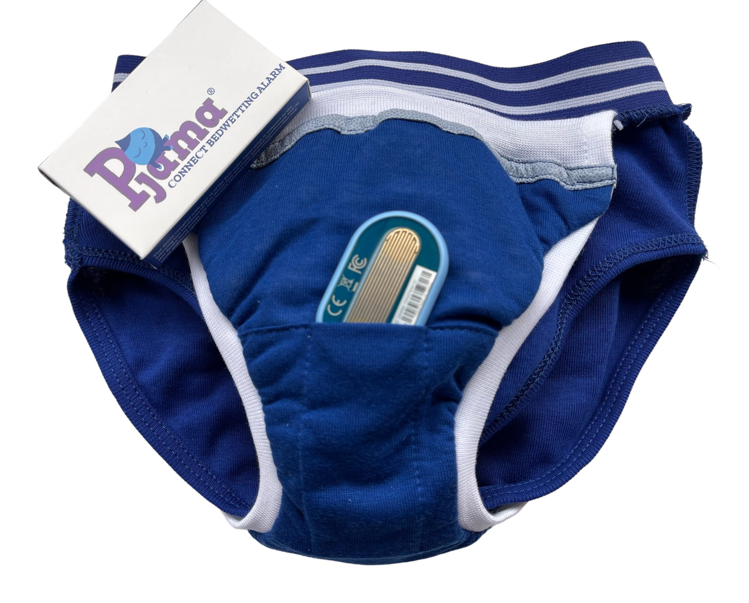 Pjama absorbent underwear for day time and night time bedwetting alarm Pjama Connect