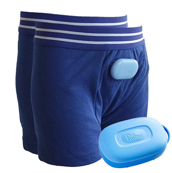 Bedwetting Alarm with Boxer Underwear, Bed Wetting Alarm, wetting alarm, kids bed wetting alarm, kids bedwetting alarm, bedwetting treatment, bedwetting, enuresis bed alarm, bedwetting pants alarm, childrens bed wetting alarm, alarm system for bed wetting, incontinence underwear, ncontinence pyjamas, Washable Incontinence Pants, child bed wetting solutions, night bed wetting solutions, continence aids, adult bedwetting solutions, adult bedwetting